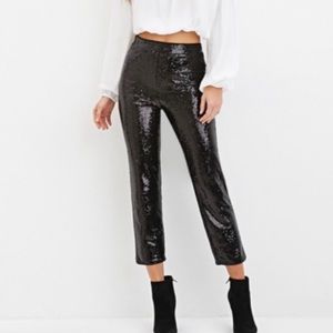 Sequined Capri Pants